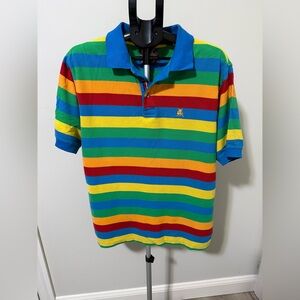 COOGI Multicolor Striped Polo Shirt